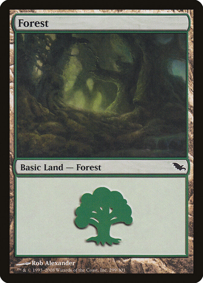 Forest 299 - Shadowmoor MTG card