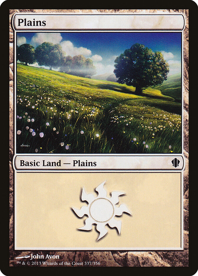 Plains 337 - Commander 2013 MTG card