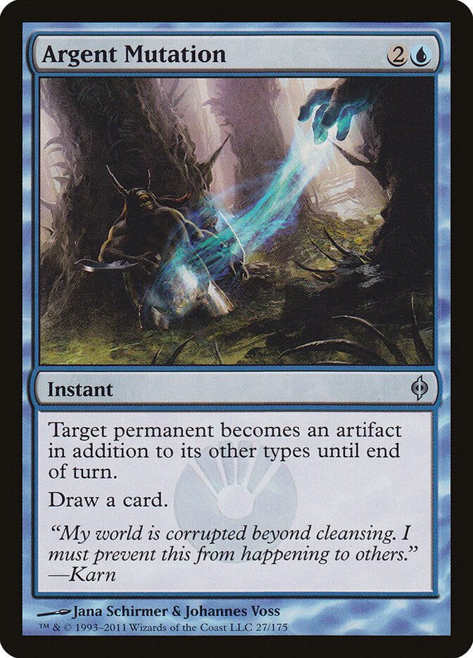 Argent Mutation 27 - New Phyrexia MTG card