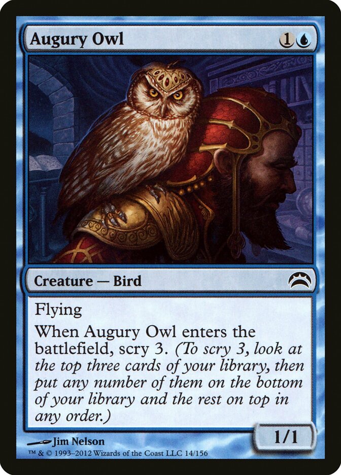 Augury Owl 14 - Planechase 2012 MTG card