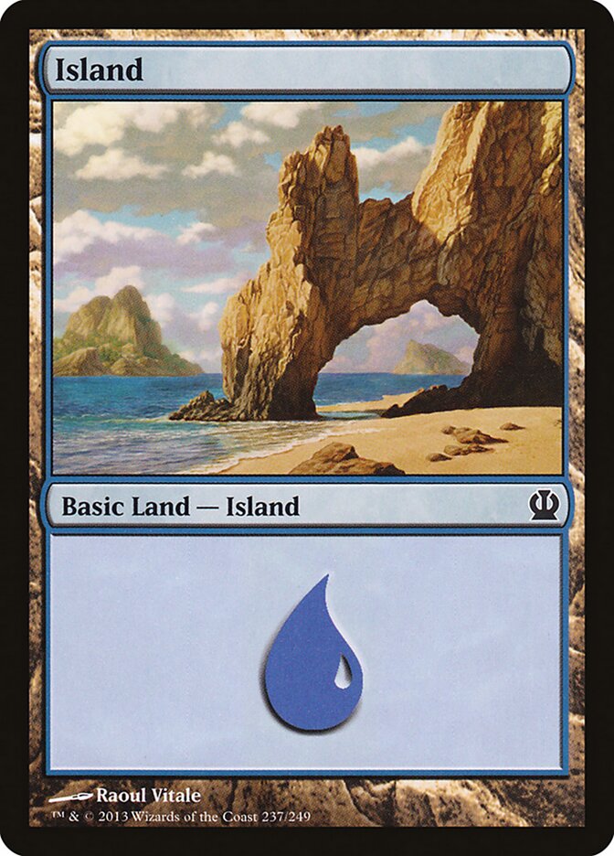 Island 237 - Theros MTG card