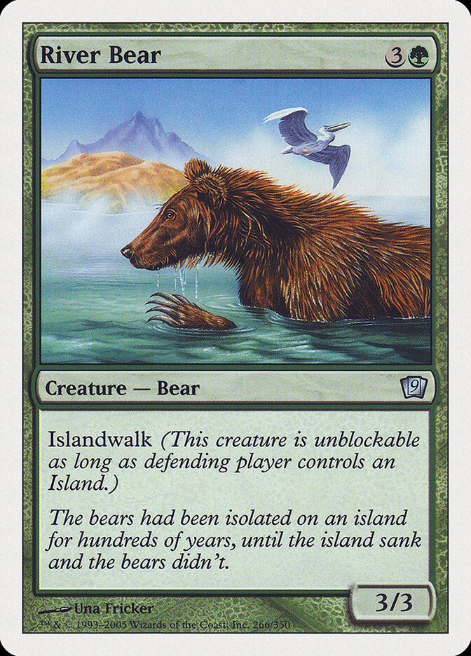 River Bear 266 - Ninth Edition MTG card