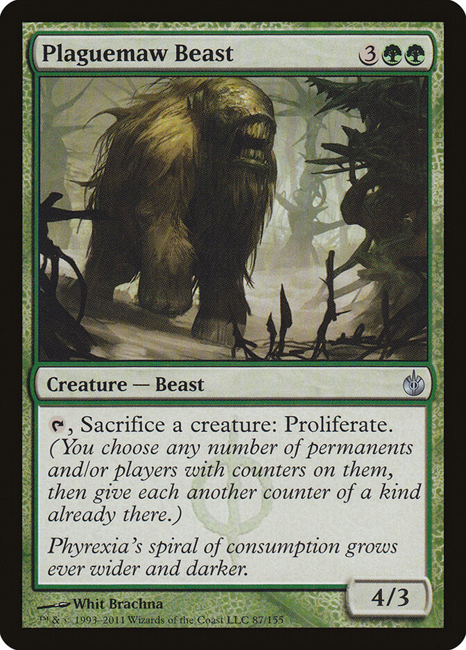 Plaguemaw Beast 87 - Mirrodin Besieged MTG card