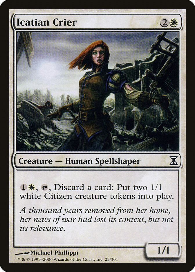 Icatian Crier 23 - Time Spiral MTG card