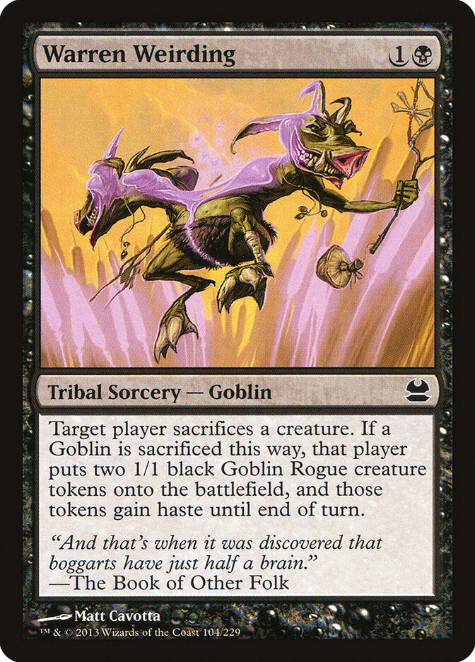 Warren Weirding 104 - Modern Masters MTG card