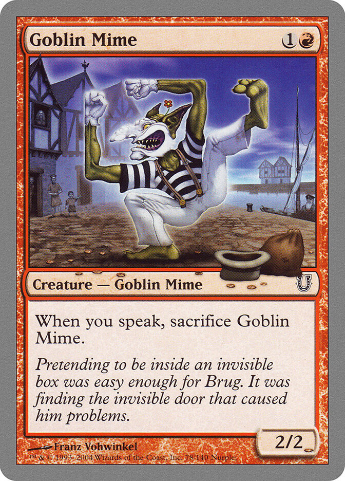 Goblin Mime 78 - Unhinged MTG card