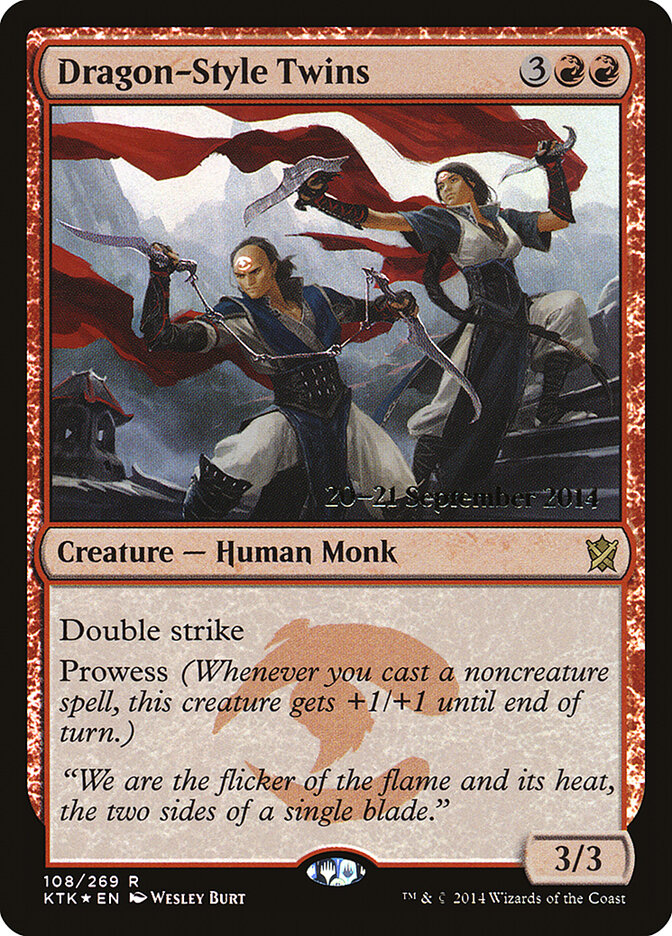 Dragon-Style Twins 108s - Khans of Tarkir Promos MTG card