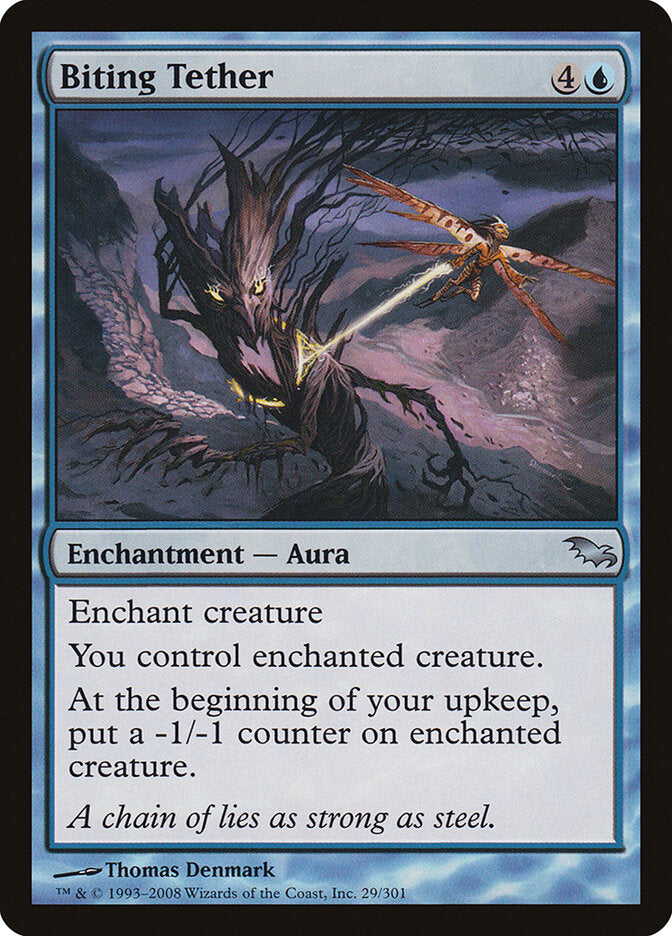Biting Tether 29 - Shadowmoor MTG card