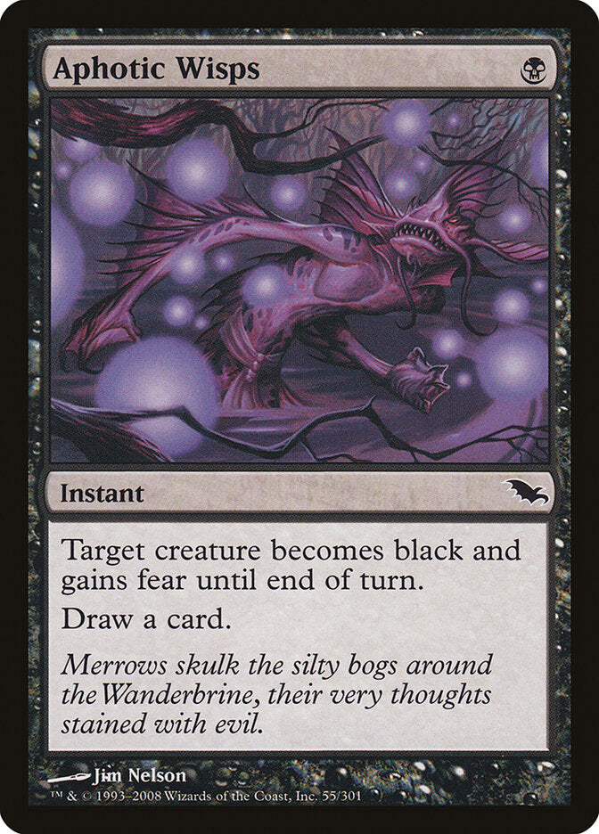 Aphotic Wisps 55 - Shadowmoor MTG card
