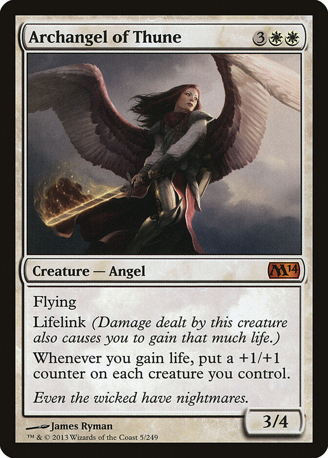 Archangel of Thune 5 - Magic 2014 MTG card