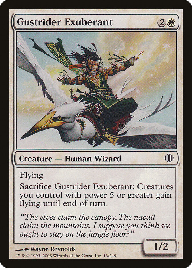 Gustrider Exuberant 13 - Shards of Alara MTG card