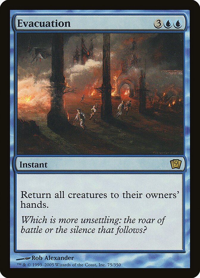 Evacuation 75★ - Ninth Edition MTG card