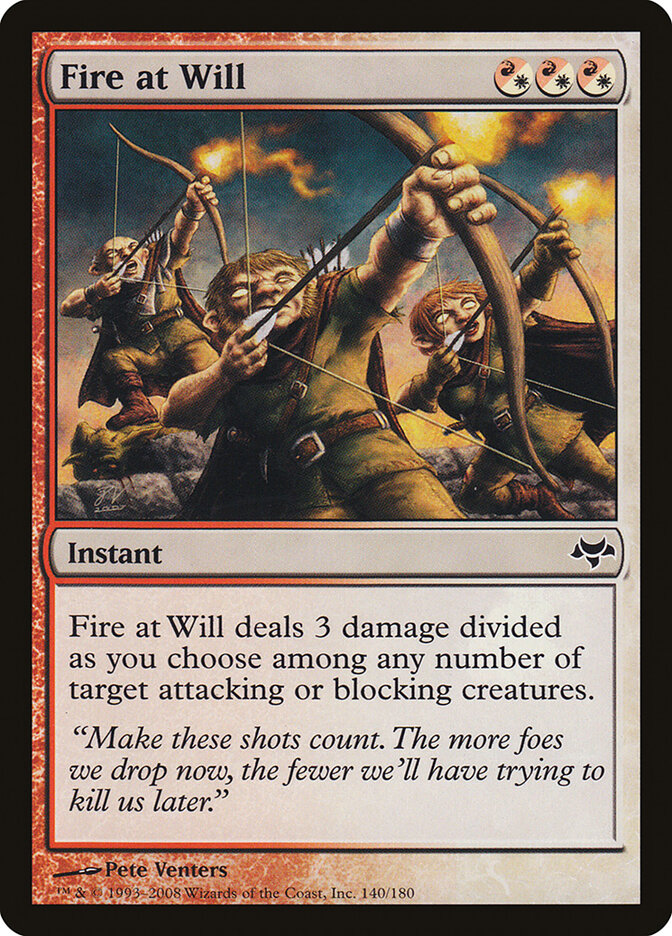 Fire at Will 140 - Eventide MTG card