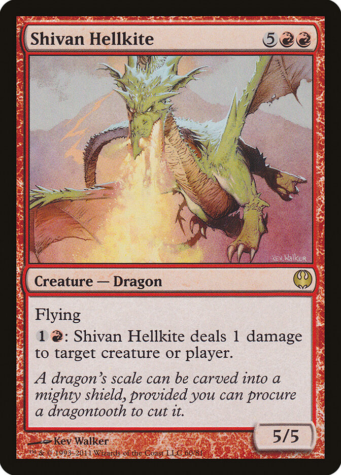 Shivan Hellkite 60 - Duel Decks: Knights vs. Dragons MTG card