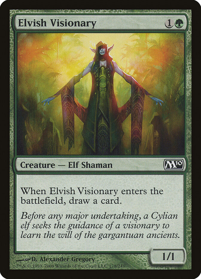 Elvish Visionary 178 - Magic 2010 MTG card