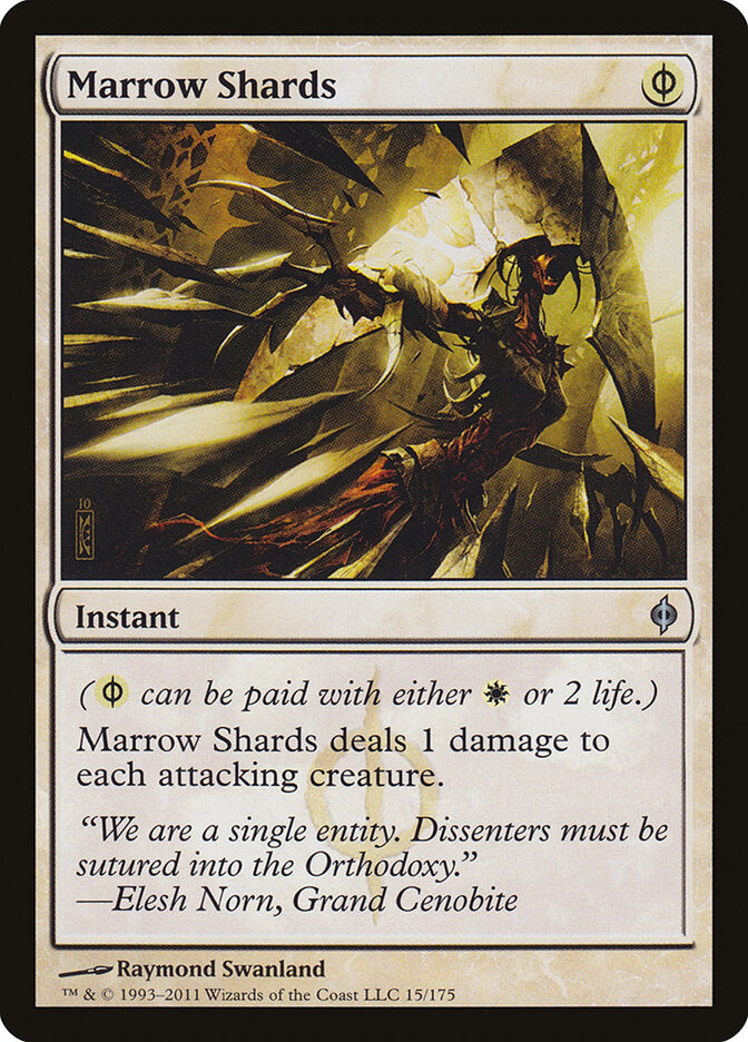Marrow Shards 15 - New Phyrexia MTG card