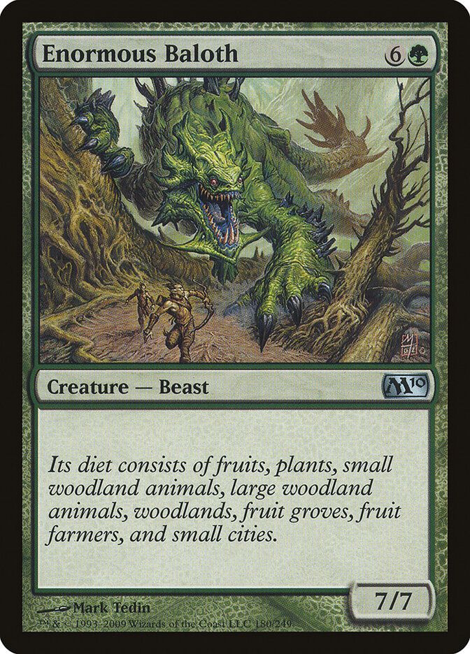 Enormous Baloth 180 - Magic 2010 MTG card