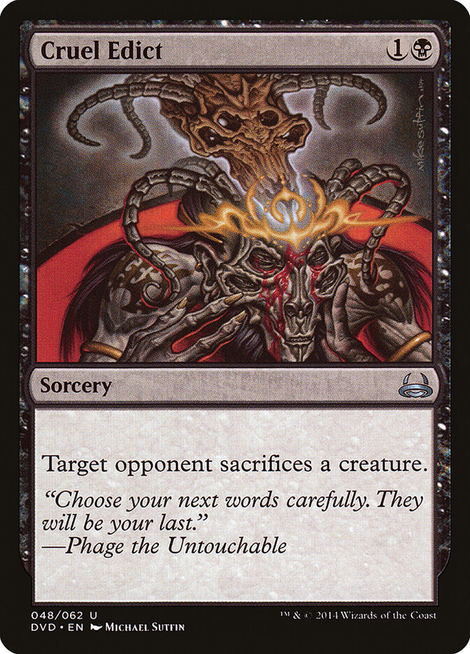 Cruel Edict 48 - Duel Decks Anthology: Divine vs. Demonic MTG card