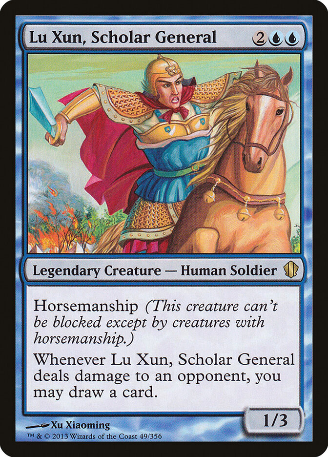 Lu Xun, Scholar General 49 - Commander 2013 MTG card