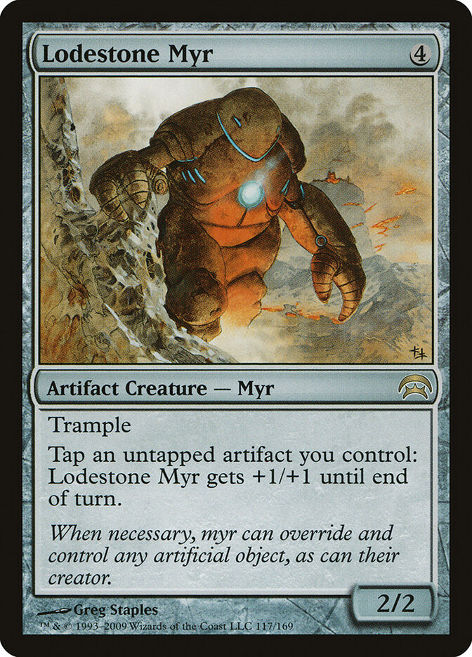 Lodestone Myr 117 - Planechase MTG card