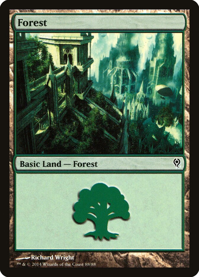 Forest 88 - Duel Decks: Jace vs. Vraska MTG card