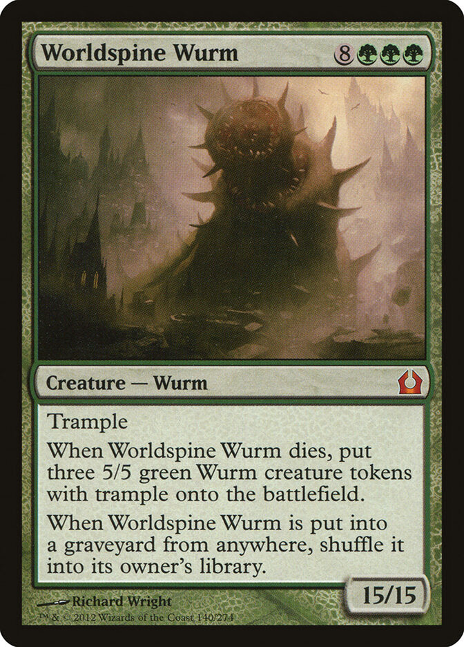 Worldspine Wurm 140 - Return to Ravnica MTG card