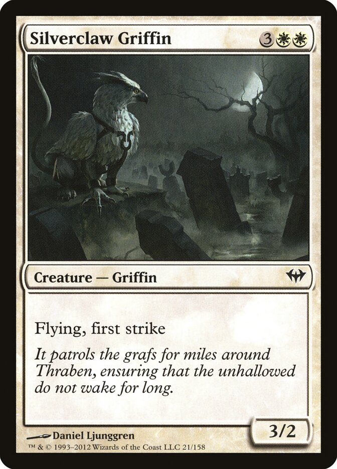 Silverclaw Griffin 21 - Dark Ascension MTG card