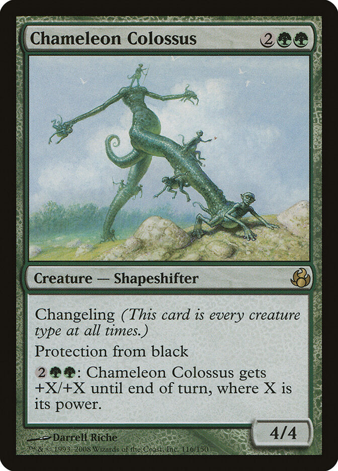 Chameleon Colossus 116 - Morningtide MTG card