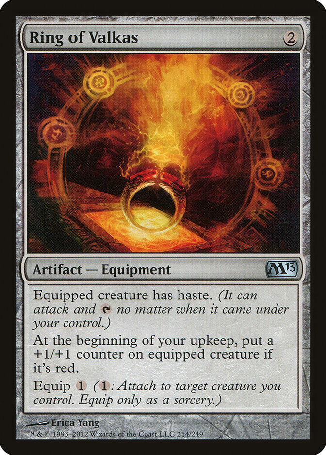 Ring of Valkas 214 - Magic 2013 MTG card