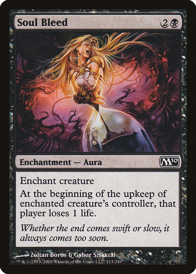 Soul Bleed 113 - Magic 2010 MTG card