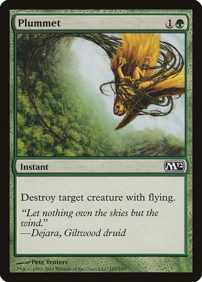 Plummet 187 - Magic 2012 MTG card