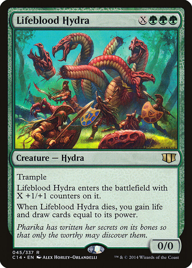 Lifeblood Hydra 45 - Commander 2014 MTG card