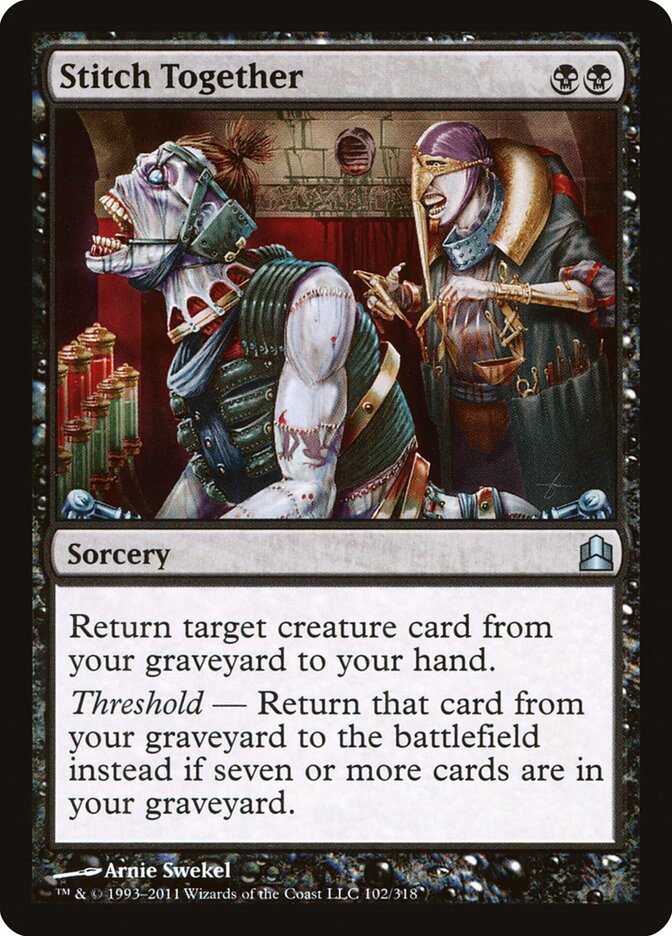 Stitch Together 102 - Commander 2011 MTG card