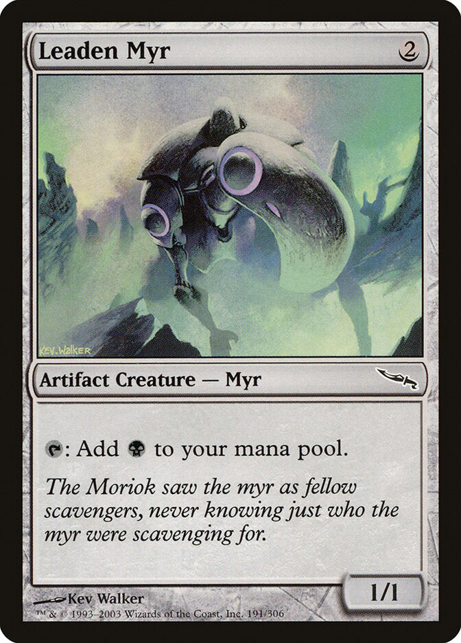 Leaden Myr 191 - Mirrodin MTG card