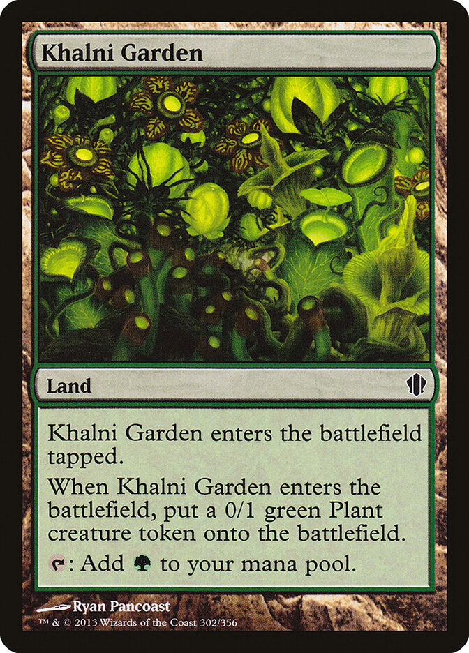 Khalni Garden 302 - Commander 2013 MTG card