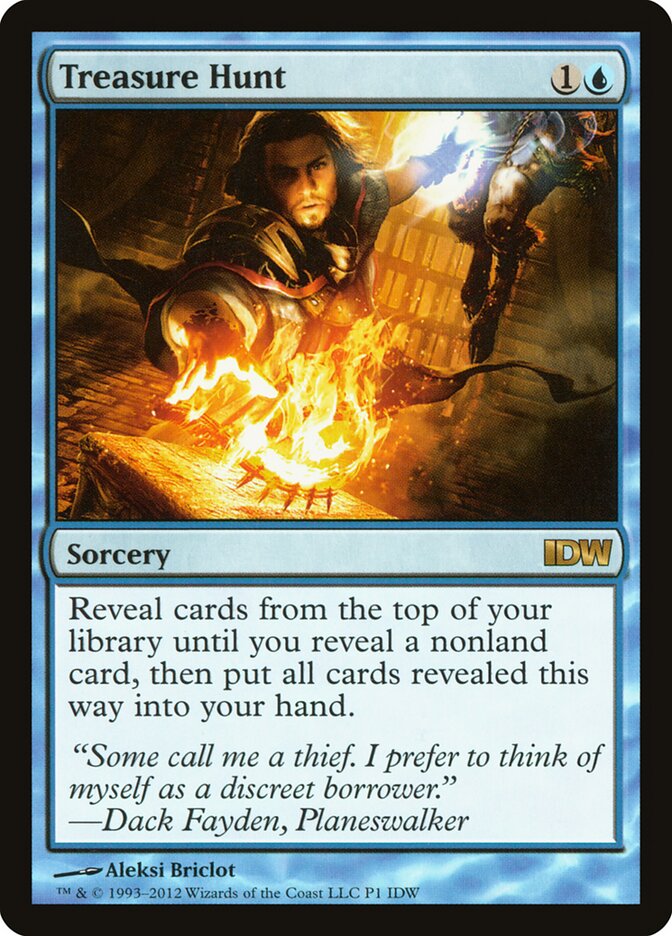 Treasure Hunt 1 - IDW Comics Inserts MTG card
