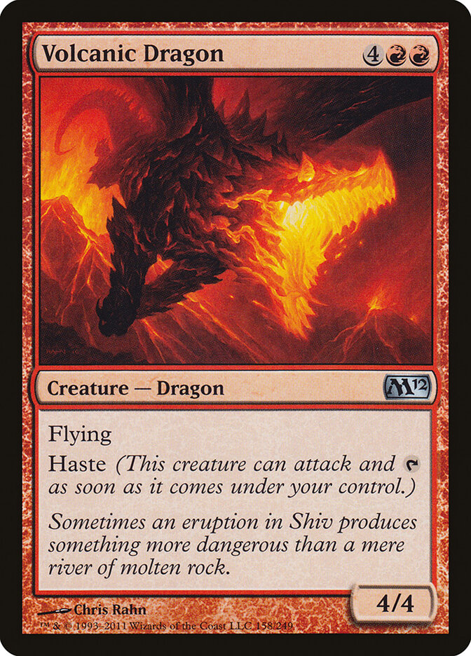 Volcanic Dragon 158 - Magic 2012 MTG card