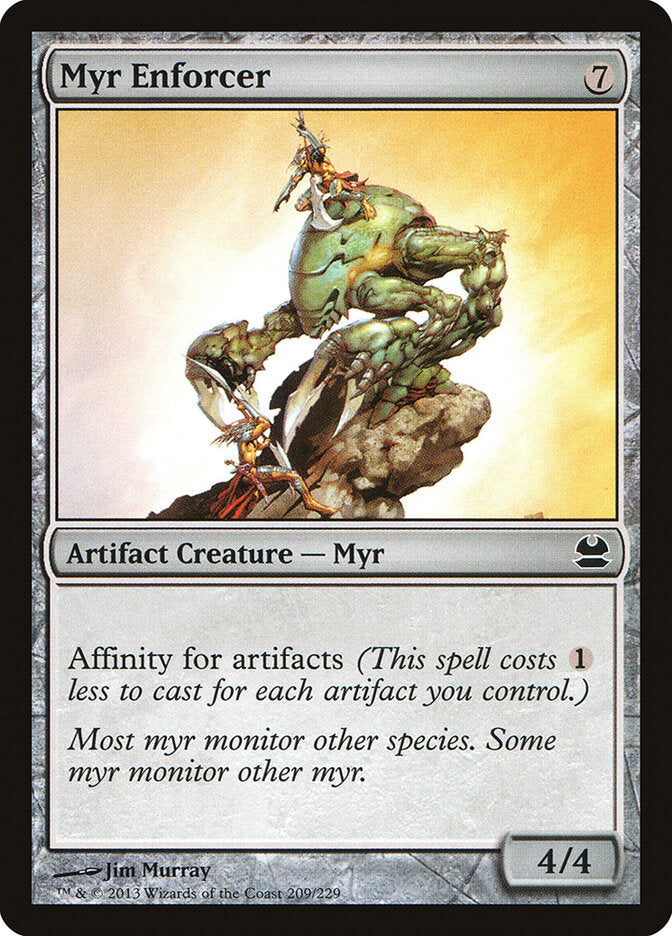 Myr Enforcer 209 - Modern Masters MTG card