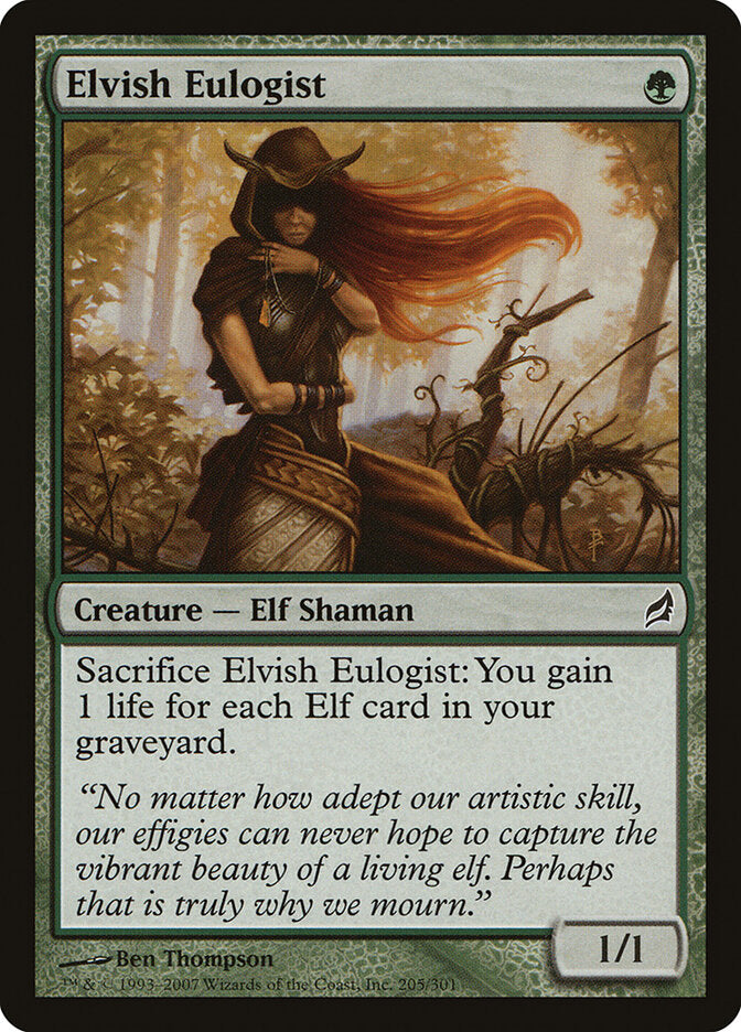 Elvish Eulogist 205 - Lorwyn MTG card