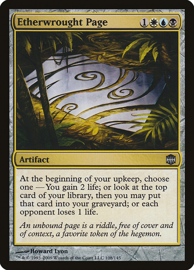 Etherwrought Page 108 - Alara Reborn MTG card