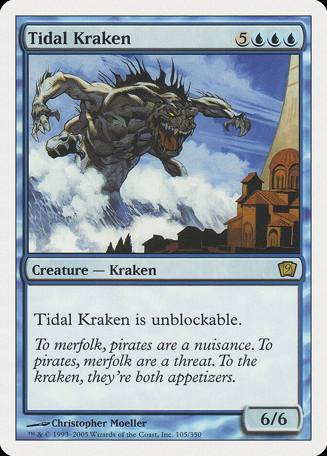 Tidal Kraken 105 - Ninth Edition MTG card
