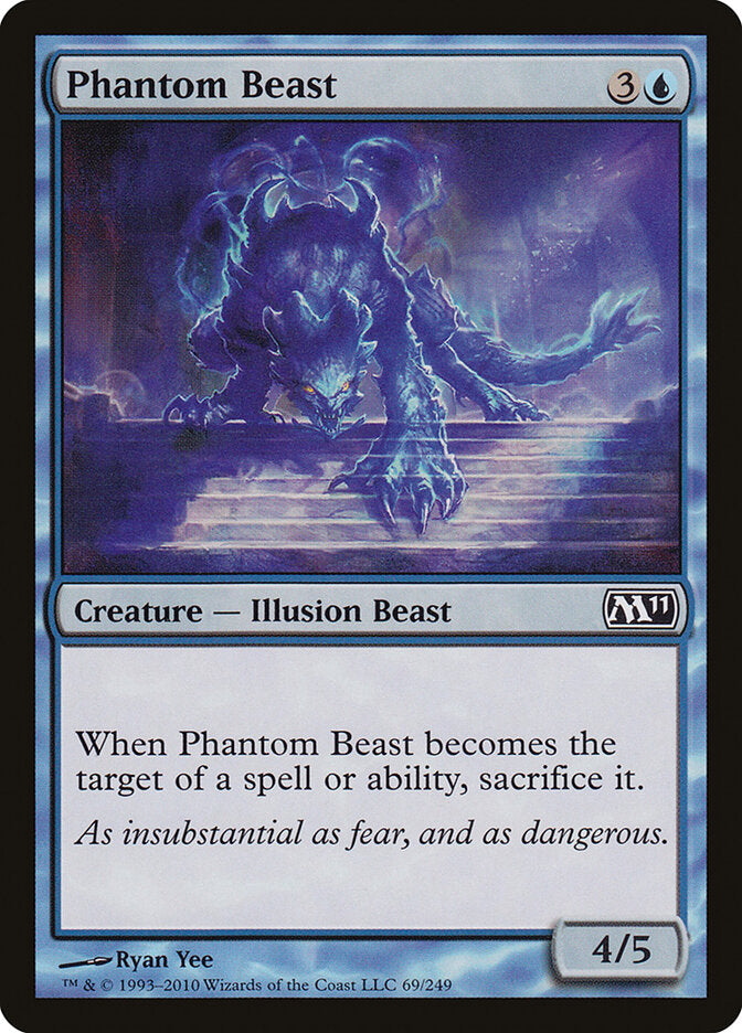 Phantom Beast 69 - Magic 2011 MTG card