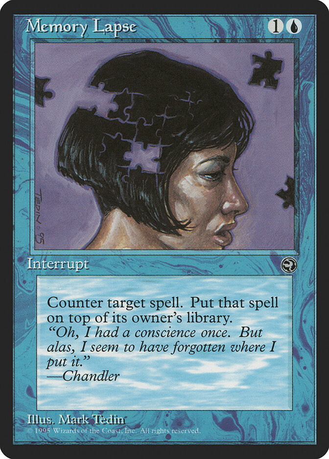 Memory Lapse 32b - Homelands MTG card