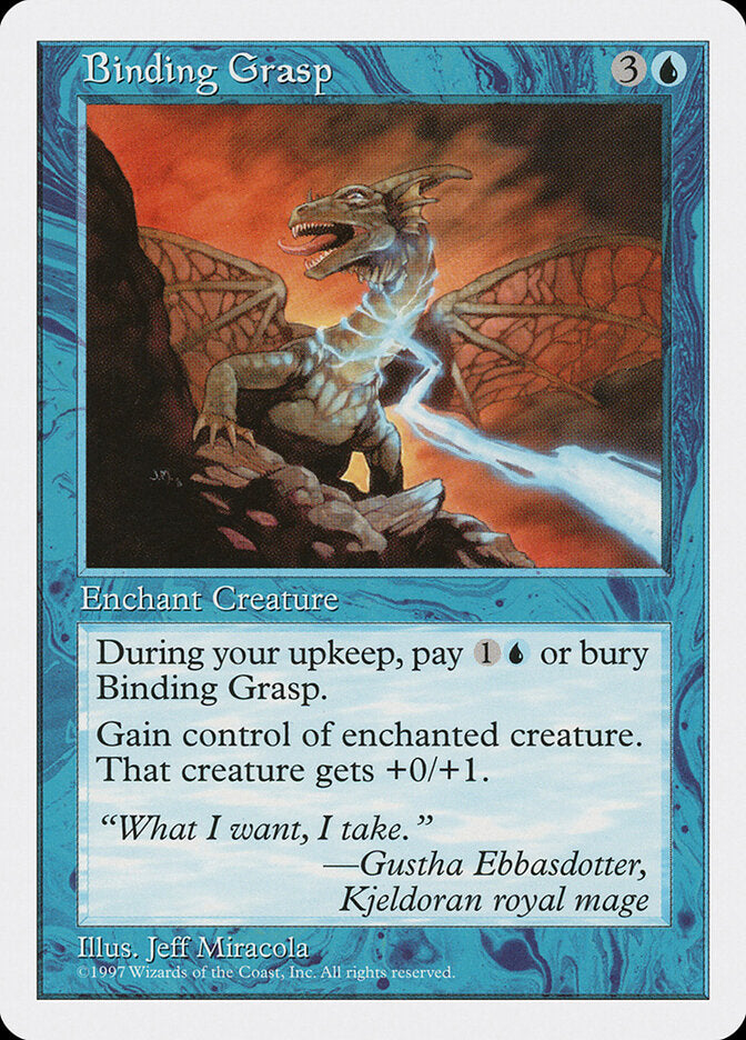 Binding Grasp 74 - Fifth Edition MTG card