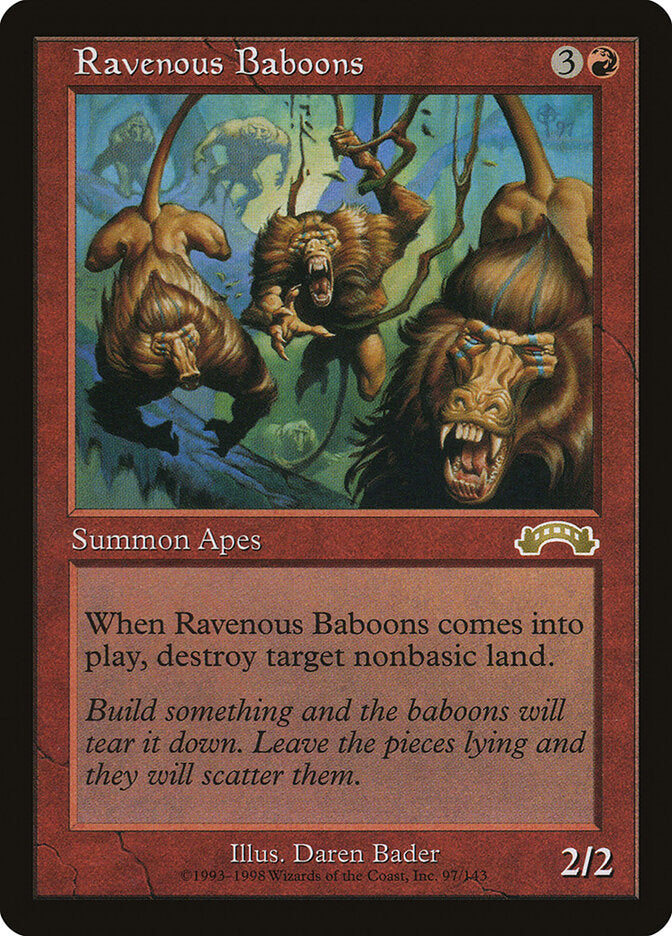 Ravenous Baboons 97 - Exodus MTG card