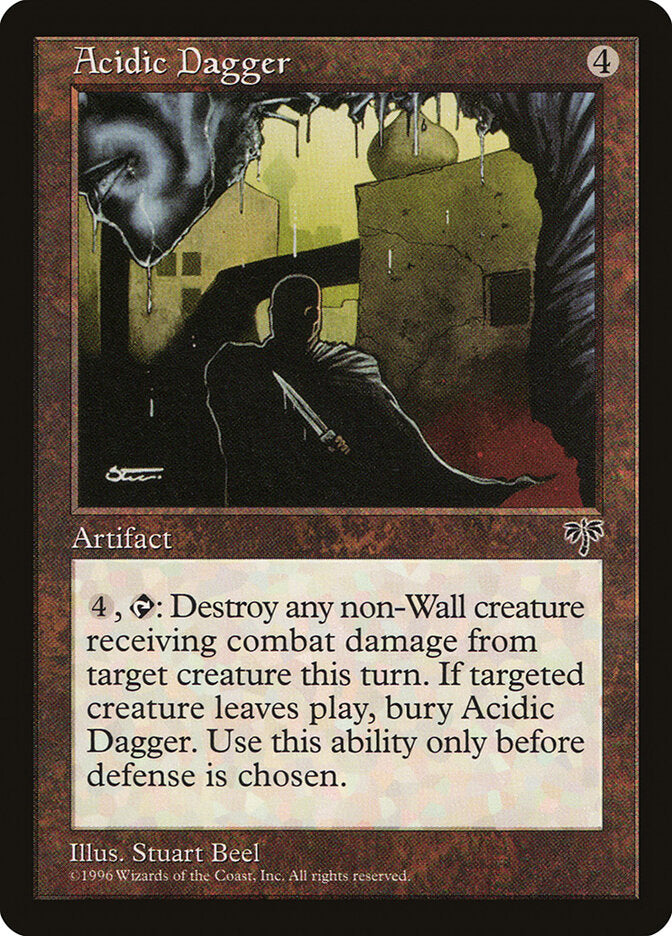 Acidic Dagger 291 - Mirage MTG card