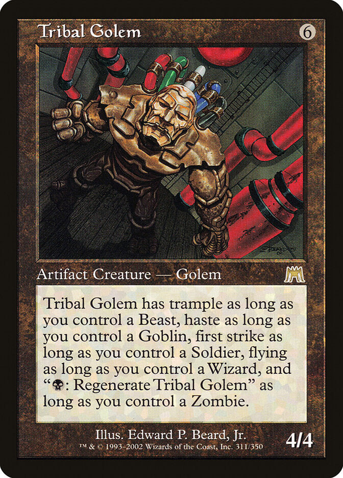 Tribal Golem 311 - Onslaught MTG card