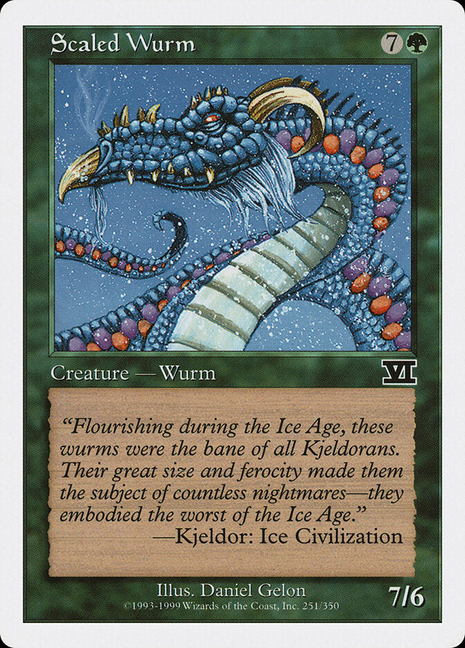 Scaled Wurm 251 - Classic Sixth Edition MTG card
