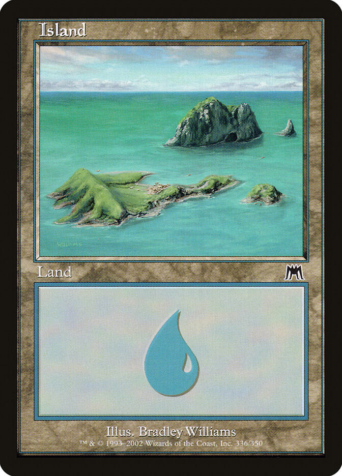 Island 336 - Onslaught MTG card