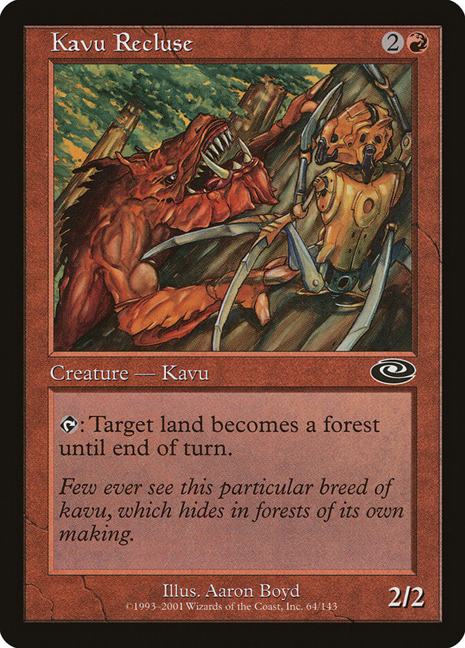 Kavu Recluse 64 - Planeshift MTG card